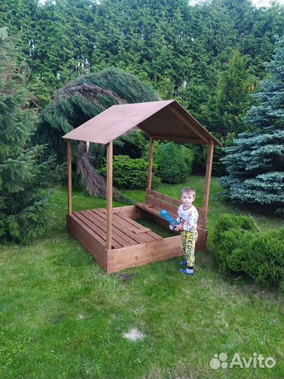 Песочница с крышей для детей