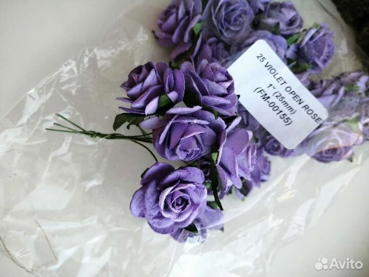 Роза, цветы бумажные для творчества