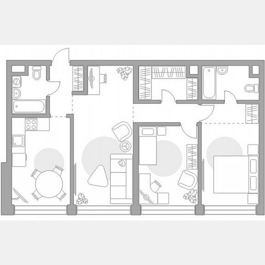 3-к. квартира, 82,1 м², 8/39 эт.