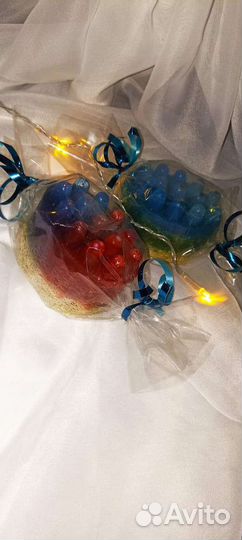 Массажное мыло с люффой