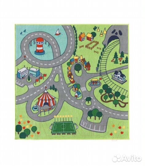 Детский коврик IKEA (икеа) дороги