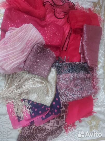 Шарфы платки палантины пакетом