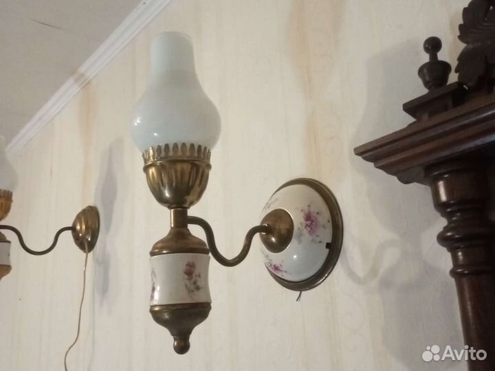 Лампа настольная и бра СССР