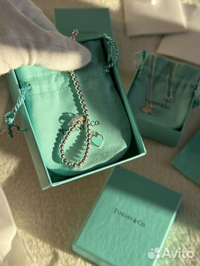 Комплект подвеска и браслет Return to Tiffany Blue