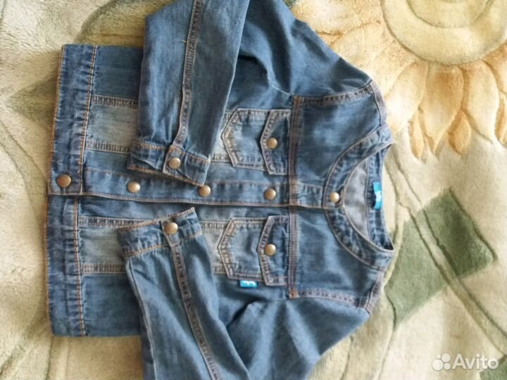 Джинсовый пиджак на девочку