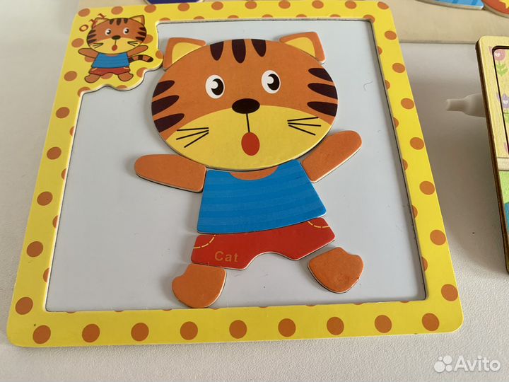 Детские деревянные пазлы