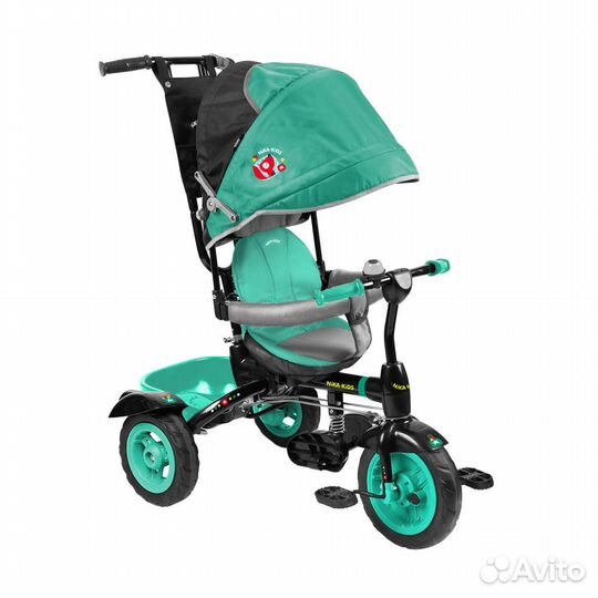 Детский велосипед-коляска, козырек, ручка