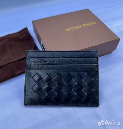 Картхолдер bottega veneta визитница из кожи