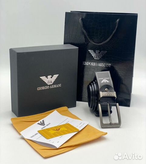 Мужской кожаный ремень