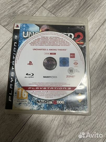 Uncharted 2 ps3 промо диск