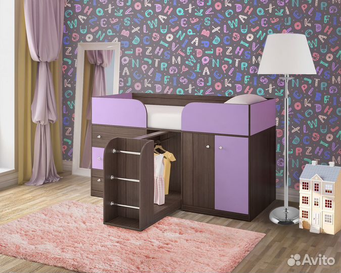 Кровать чердак Малыш 4. Новая. Все цвета