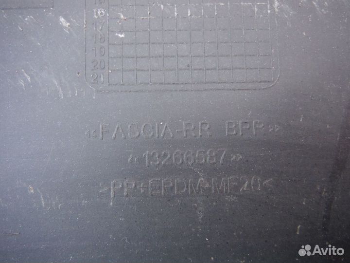 Бампер задний Opel Astra J 2012