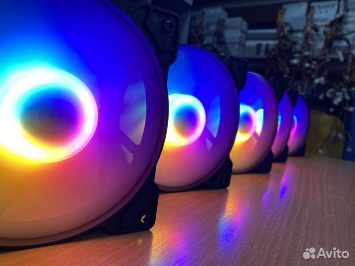 Вентиляторы для пк 120mm RGB Ausen Black