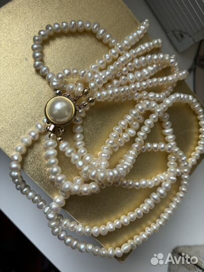 Бусы натуральный жемчуг СССР