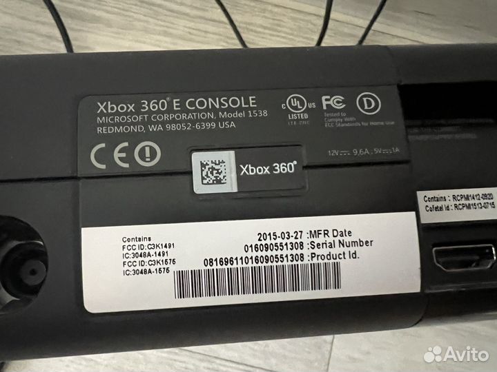 Xbox 350 e и 3 игры на дисках