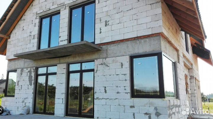 Остекление частного дома окнами пвх