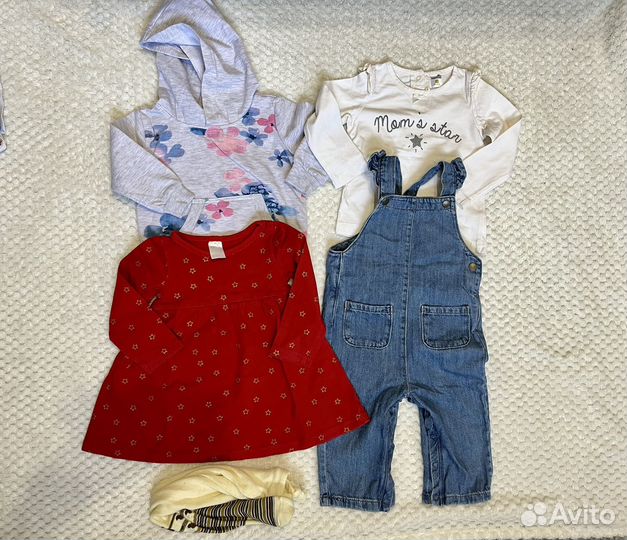 Одежда пакетом на девочку 74 80