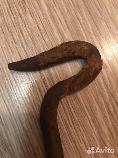 Крючок дверной, железный, старый