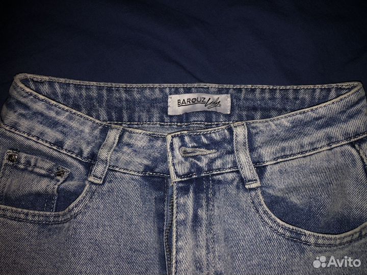 Джинсы клеш с высокой посадкой