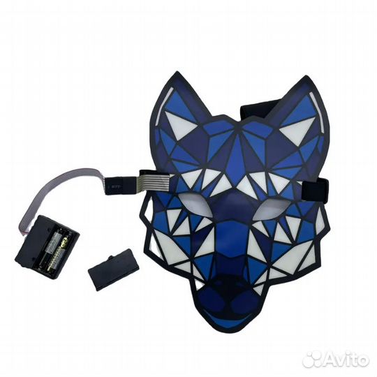 Светодиодная 3D маска волка для вечеринки