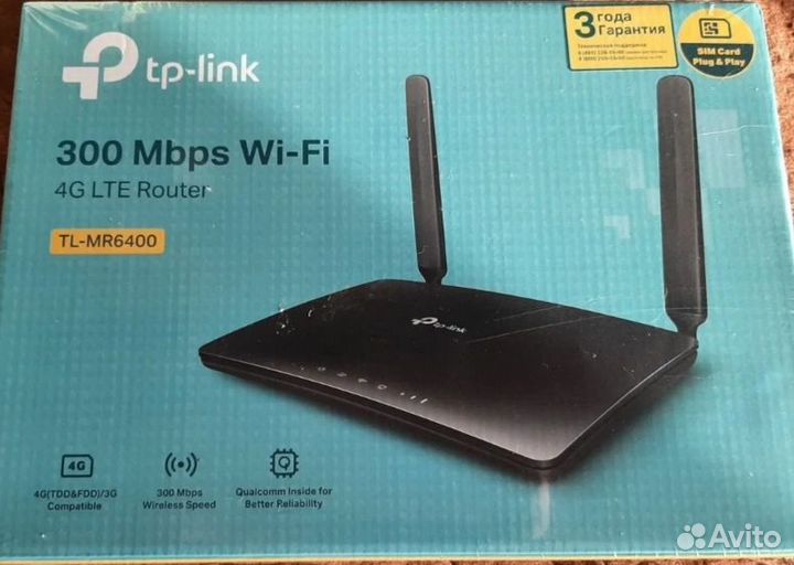 4g роутер tp- link mr-6400+ усилитель 4g сигнала