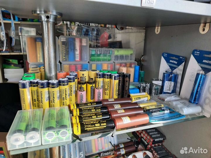 Аккумуляторы li-Ion,Ni-Mh 18650,21700,26650 AA AAA