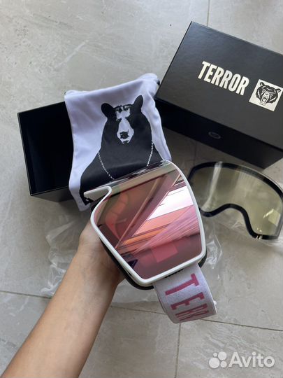 Горнолыжная маска Terror Spectrum White/Pink