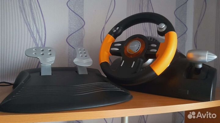 Руль с педалями Genius speed wheel 3 MT