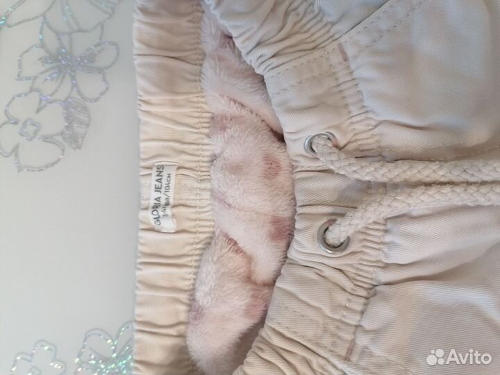 Штаны тёплые на девочку и лосины