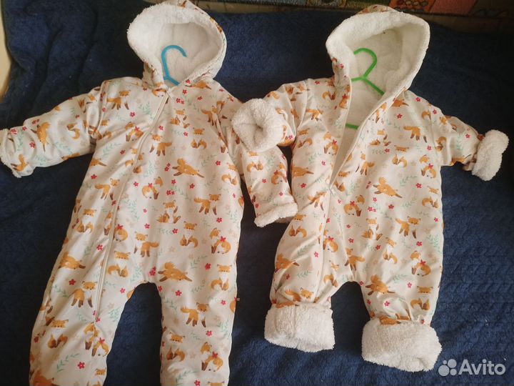 Комбинезон весна лето от 56-68 для двойни