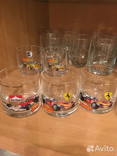 Стаканы с машинками гоночными Чехословакия