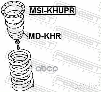 Проставка задней пружины верхняя msikhupr Febest