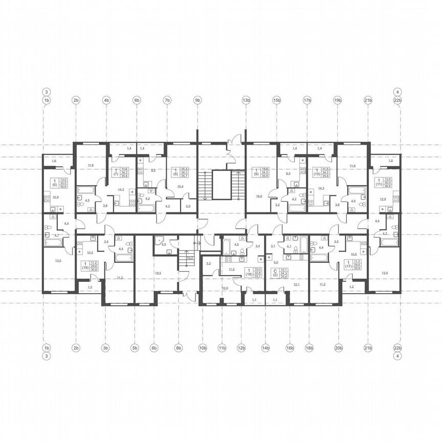 1-к. квартира, 30,8 м², 1/8 эт.