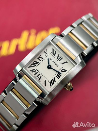 Cartier Tank Française Steel and Gold