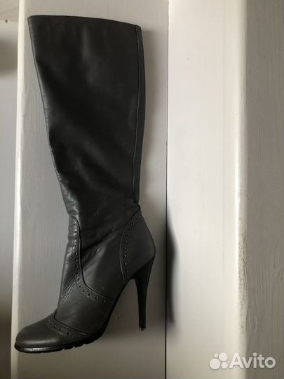 Сапоги кожаные