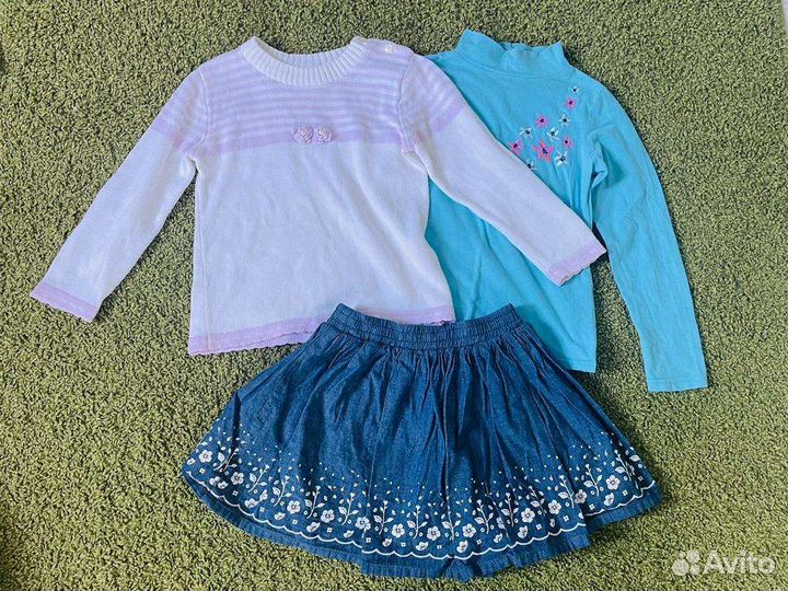 Тёплые вещи на девочку 4,5,6 лет пакетом