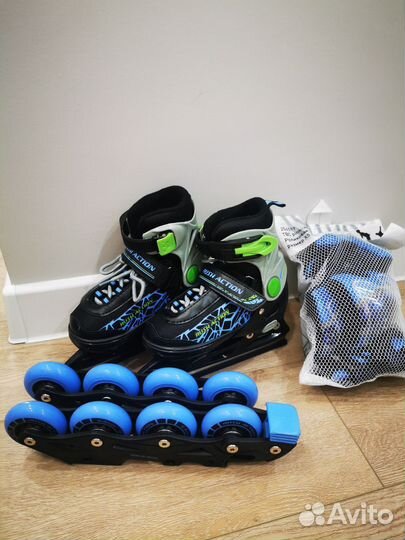 Коньки детские 2 в 1