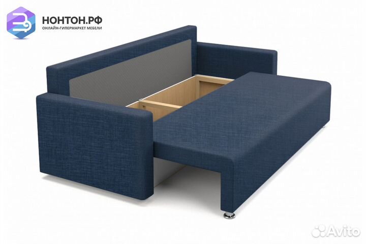 Диван еврокнижка Олимп синий