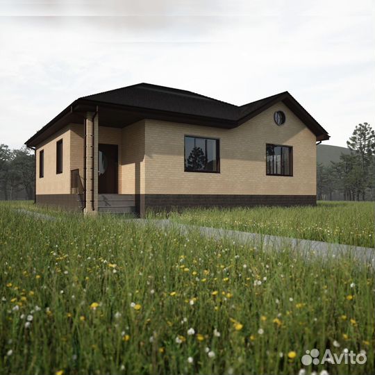 Проект одноэтажного дома 100м2