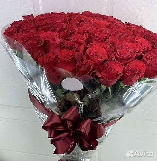 Розы высокие Доставка цветов