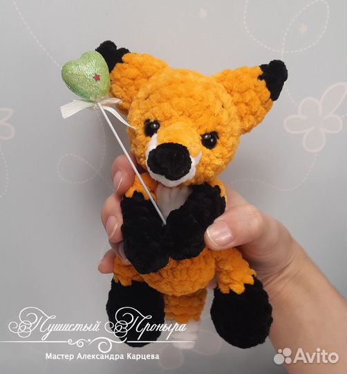 Лисенок. Вязаные игрушки в наличии и на заказ