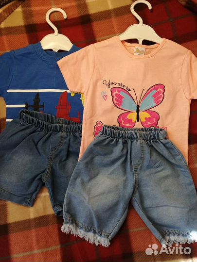 Летние костюмы для девчонок и мальчишек