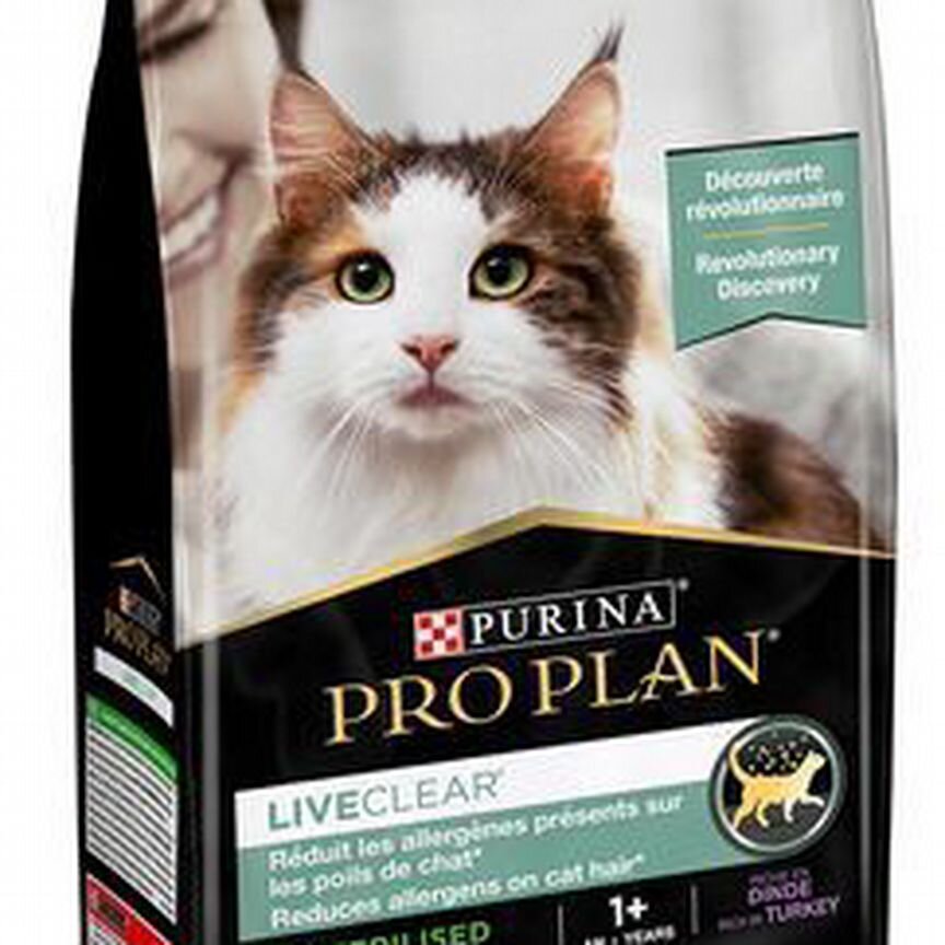 Корм для кошек Proplan liveclear