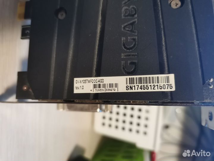 Видеокарта Gigabyte GeForce GTX 1050Ti 4GB gddr5