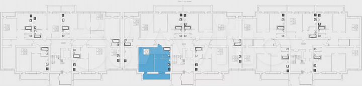 1-к. квартира, 52,8 м², 1/5 эт.