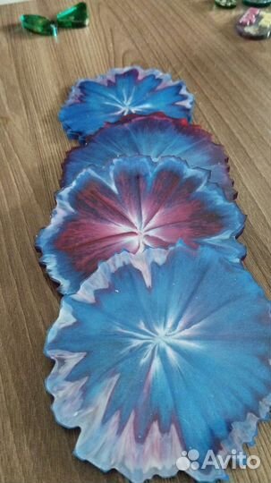 Подстаканники из эпоксидной смолы