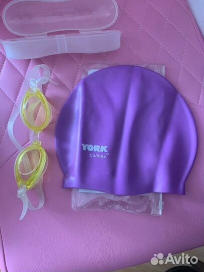 Шапочка + очки для плавания