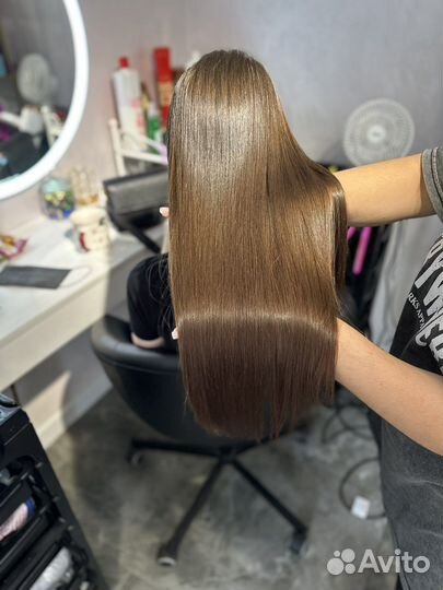 Кератиновое выпрямление