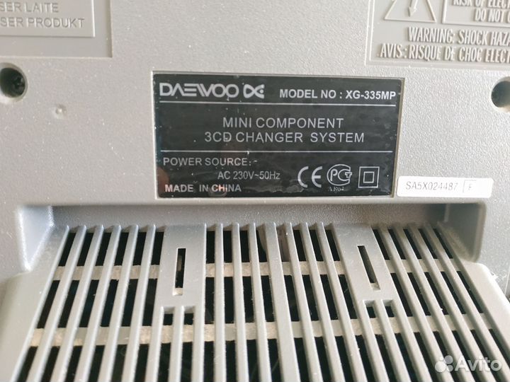 Музыкальный центр Daewoo XG-335MP