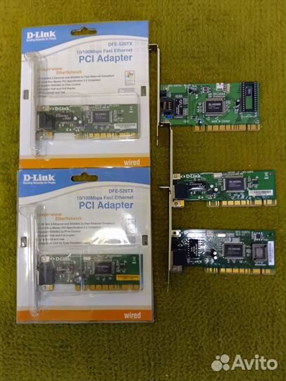 Сетевая карта D-Link DFE-520TX 530TX PCI-E